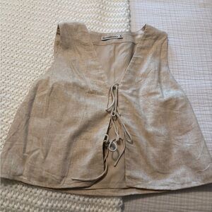 Abercombie Linen Sleeveless Top
